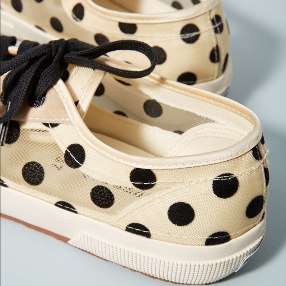Anthropologie NWT Superga Polka Dot & Velvet Shoes - Picture 8 of 8